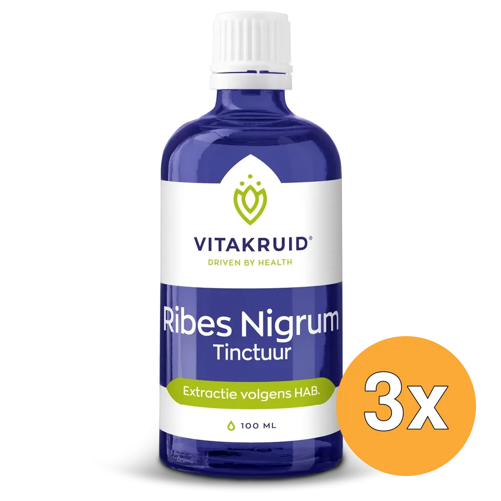 3x Vitakruid Ribes Nigrum Zwarte Bes Tinctuur 1:10 (100 ml)