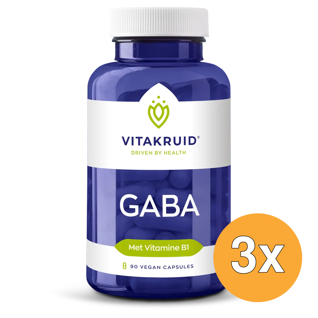 3x Vitakruid GABA (90 vega capsules)