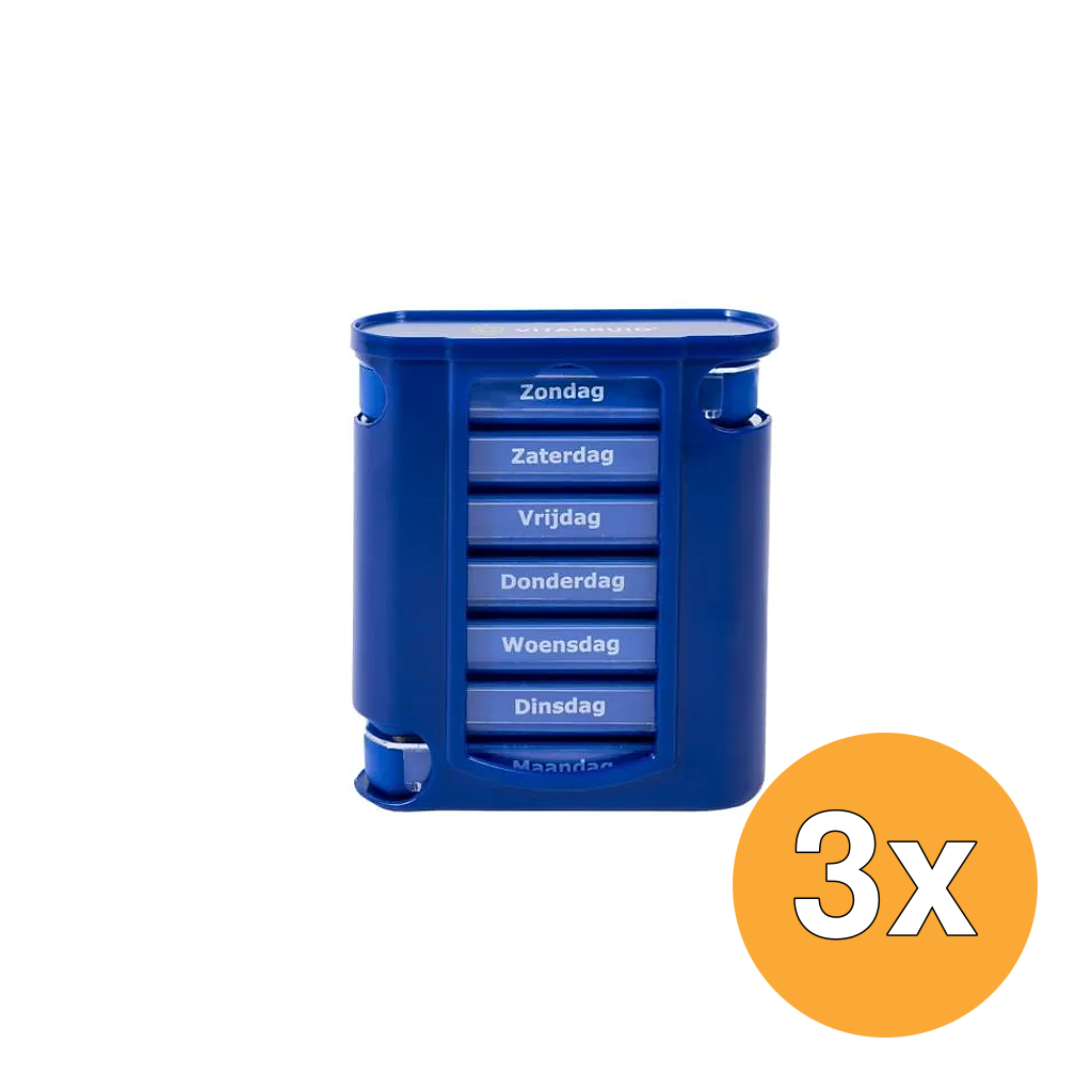 3x Vitakruid Pillendoosje 7 Dagen 4 Vakken (1 stuk)