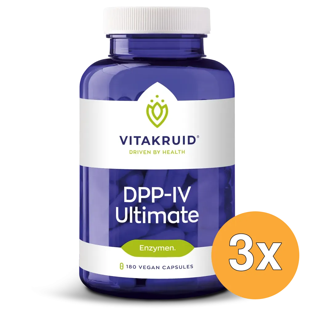 3x Vitakruid DPP-IV Ultimate Biocore® Optimum Complete Enzymen (180 vega capsules)