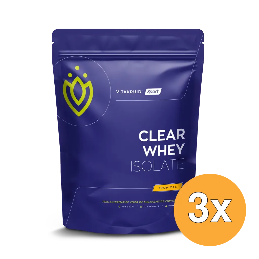 3x Vitakruid Clear Whey Isolate - Tropical (750 gr)