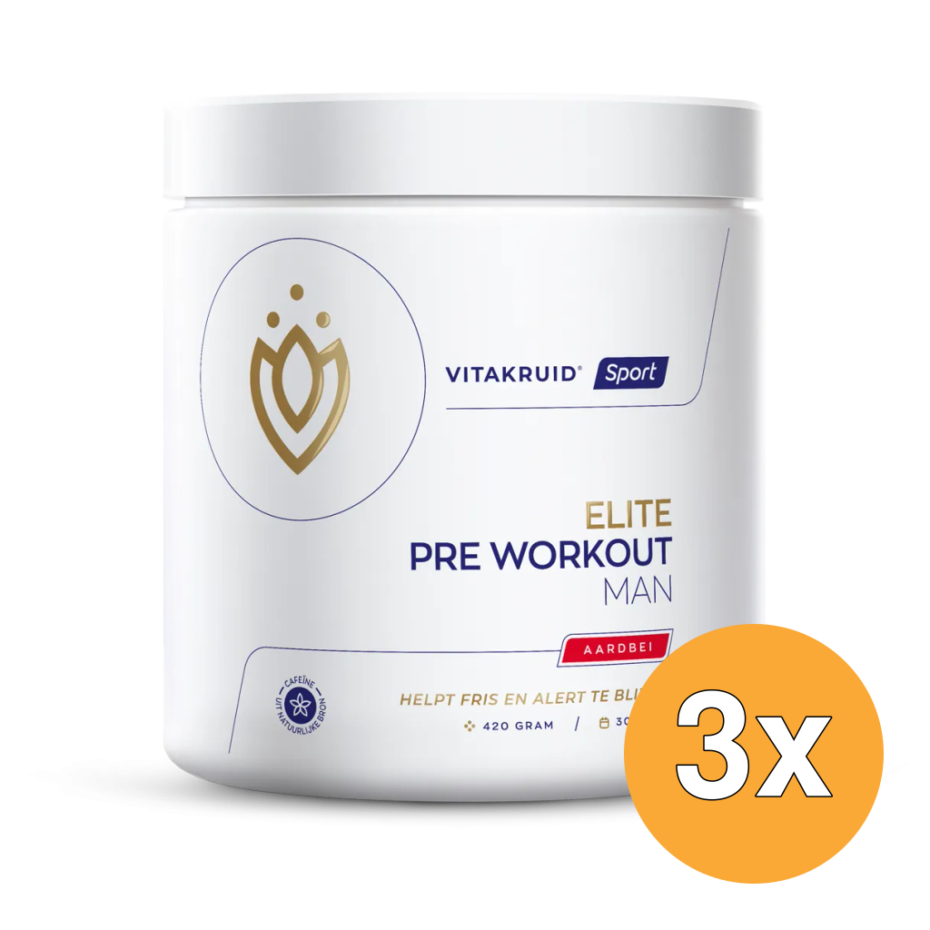 3x Vitakruid Elite Pre Workout Man (420 gr)