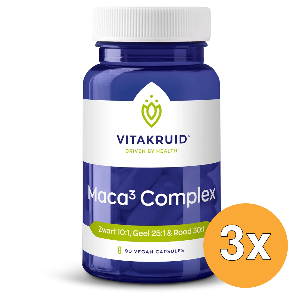 3x Vitakruid Maca Complex (90 vega capsules)