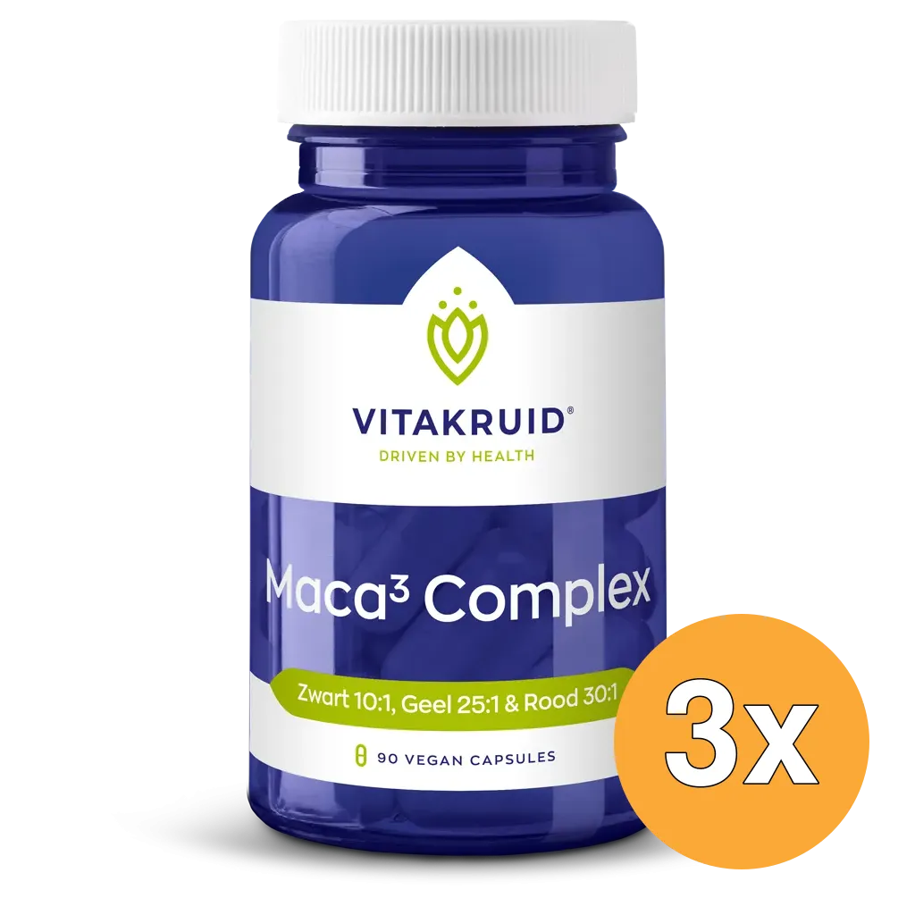 3x Vitakruid Maca Complex (90 vega capsules)