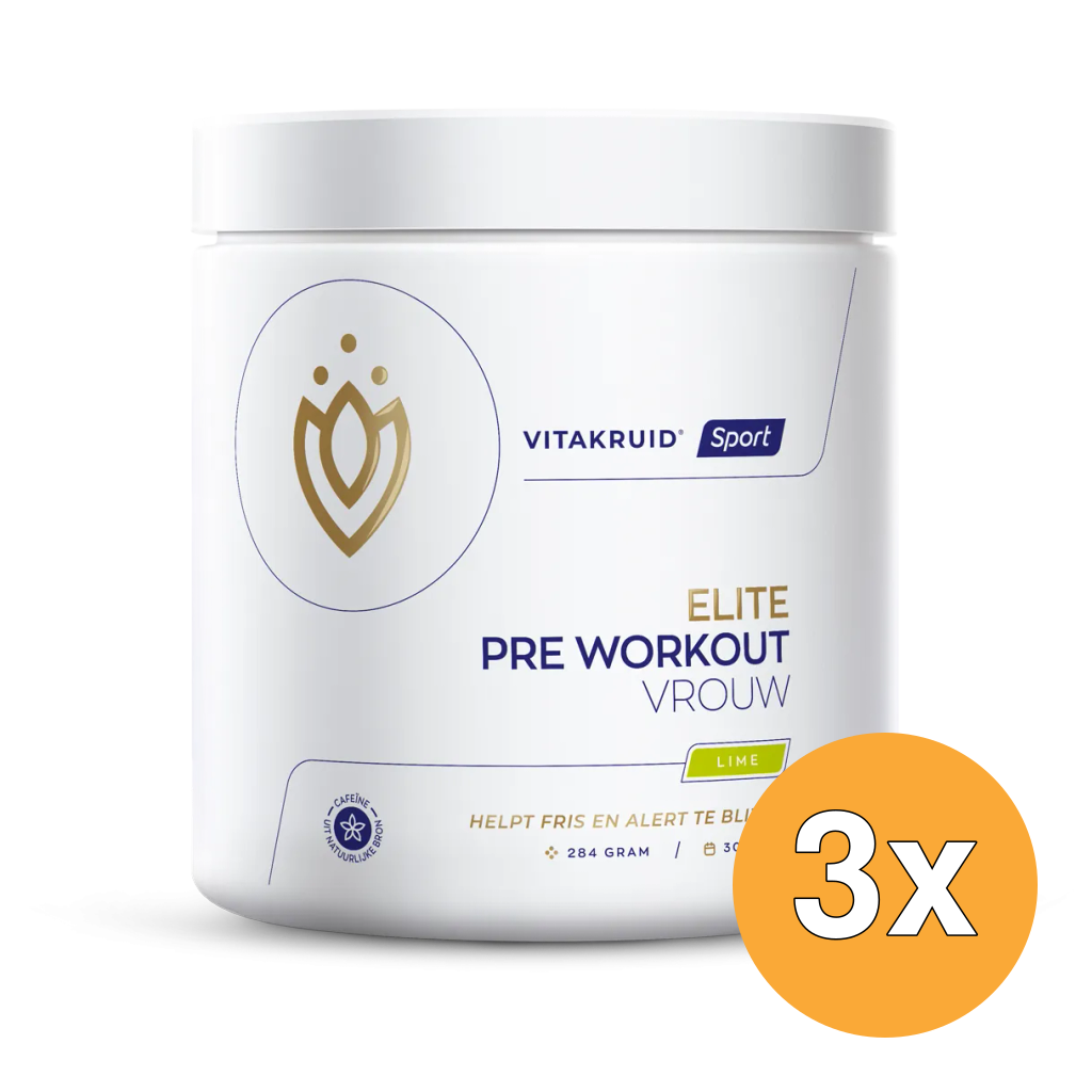 3x Vitakruid Elite Pre Workout Vrouw (284 gr)