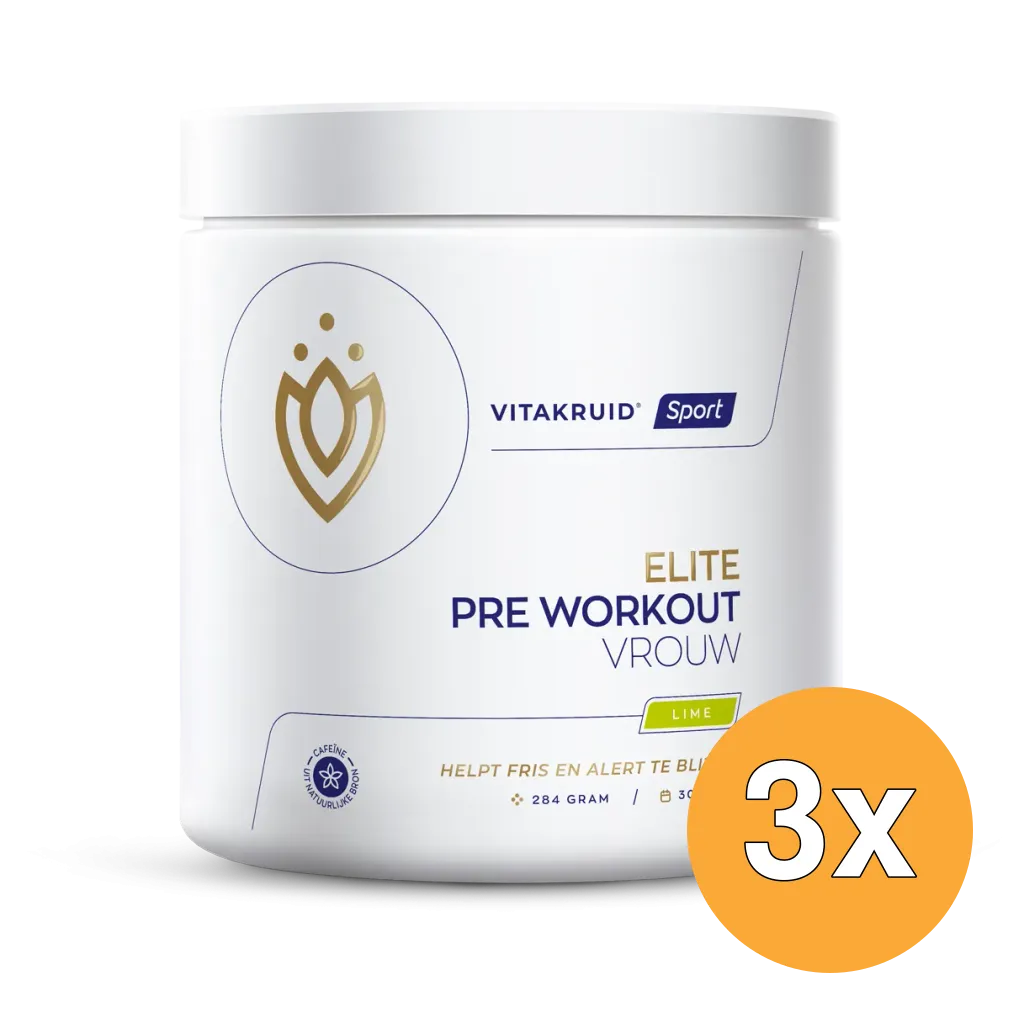 3x Vitakruid Elite Pre Workout Vrouw (284 gr)