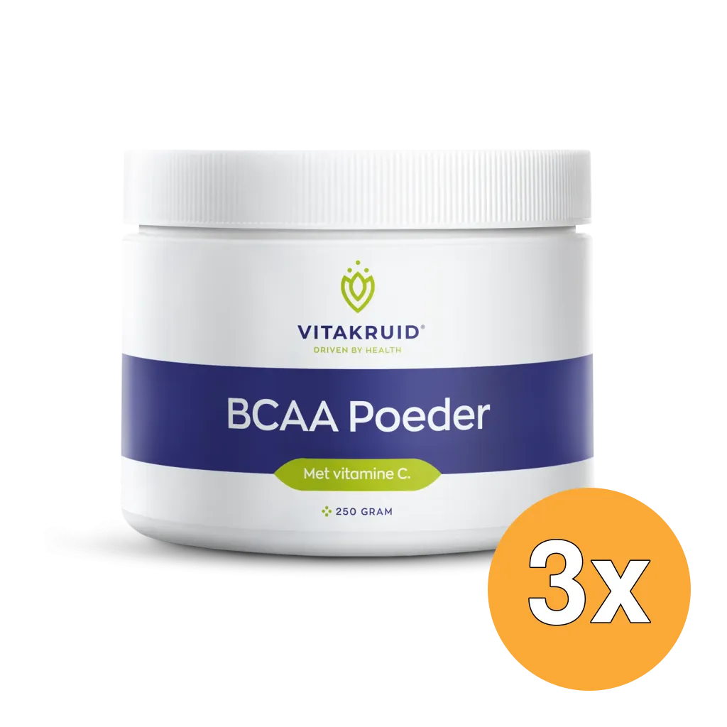 3x Vitakruid Bcaa Poeder (250 gr)