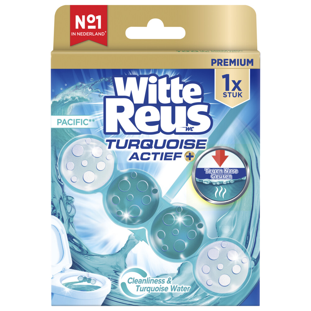 Witte Reus Wc Blok Turquoise Actief Pacific (50 gr)