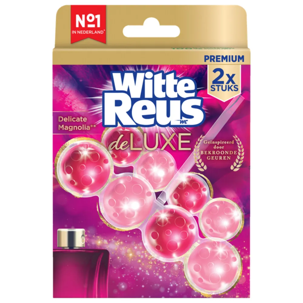 Witte Reus Wc Blok De Luxe Delicate Magnolia (2 x 50 gr)