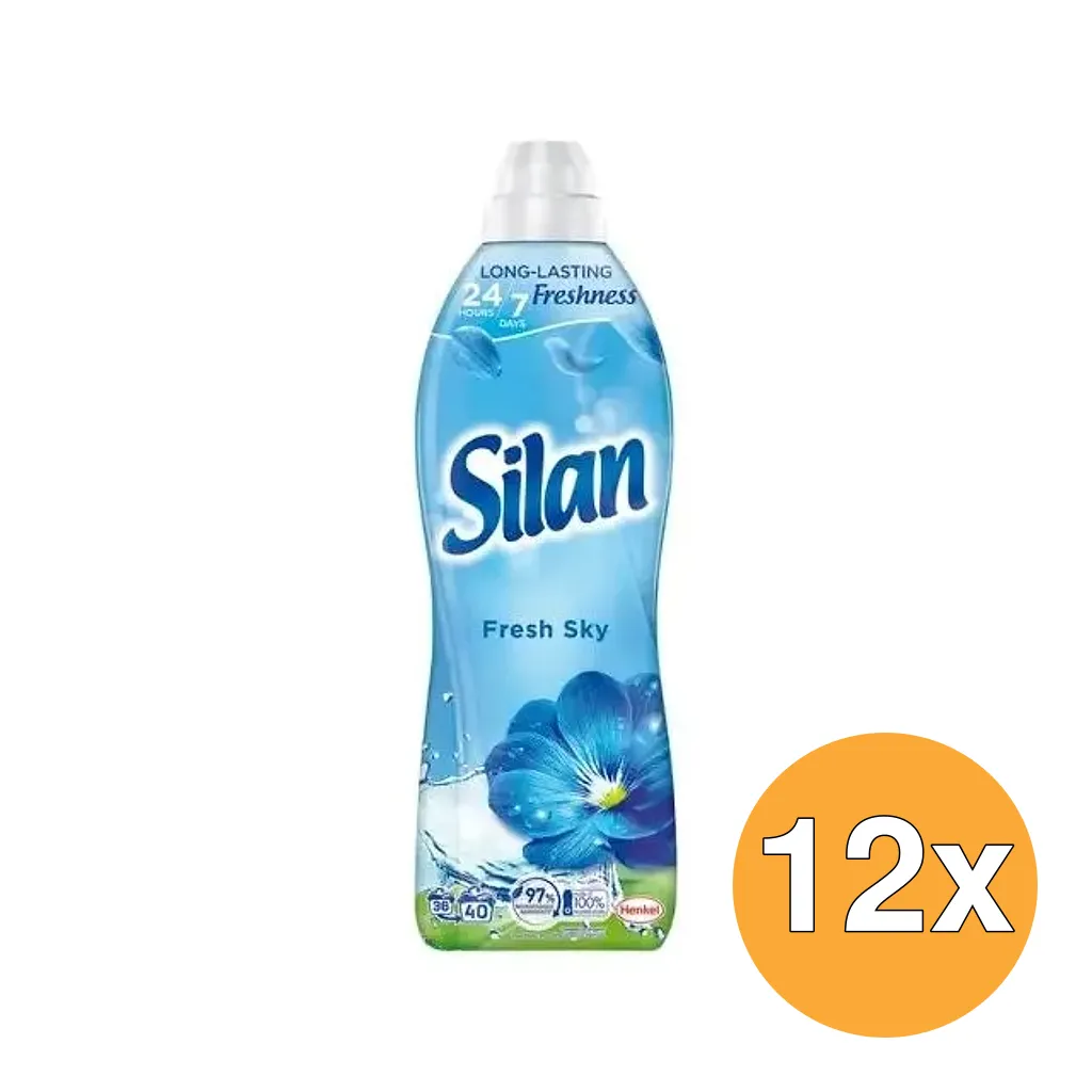 12x Silan Wasverzachter Fresh Sky (880 ml)