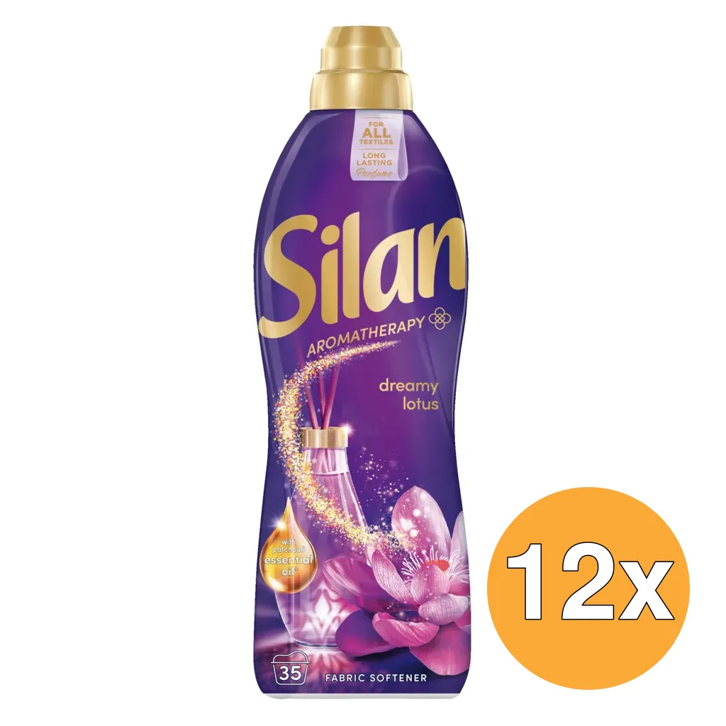 12x Silan Wasverzachter Aromatherapy Dreamy Lotus (770 ml)
