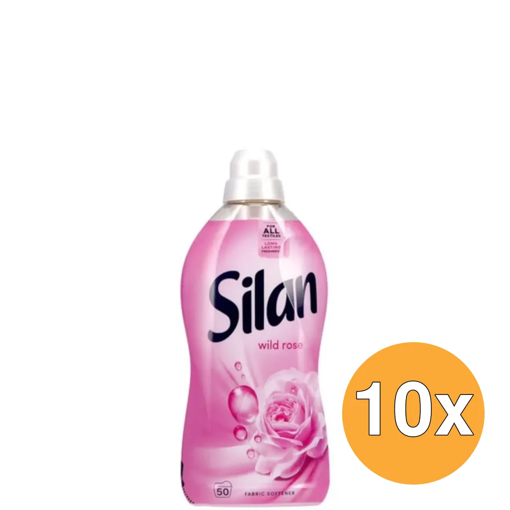 10x Silan Wasverzachter Aromatherapy Sensual Rose (1100 ml)