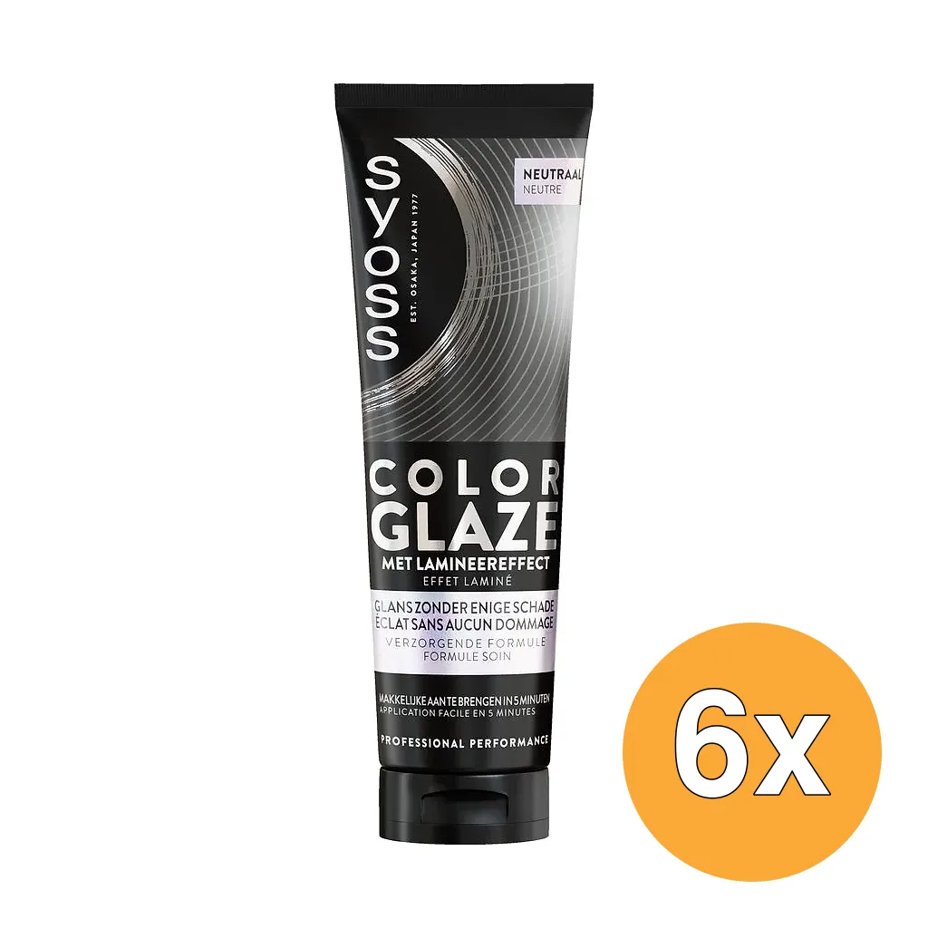 6x Syoss Color Glaze Clear (130 ml)
