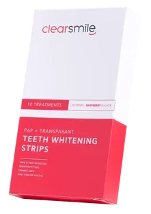 ClearSmile PAP + Transparant Teeth Whitening Strips )10 stuks)