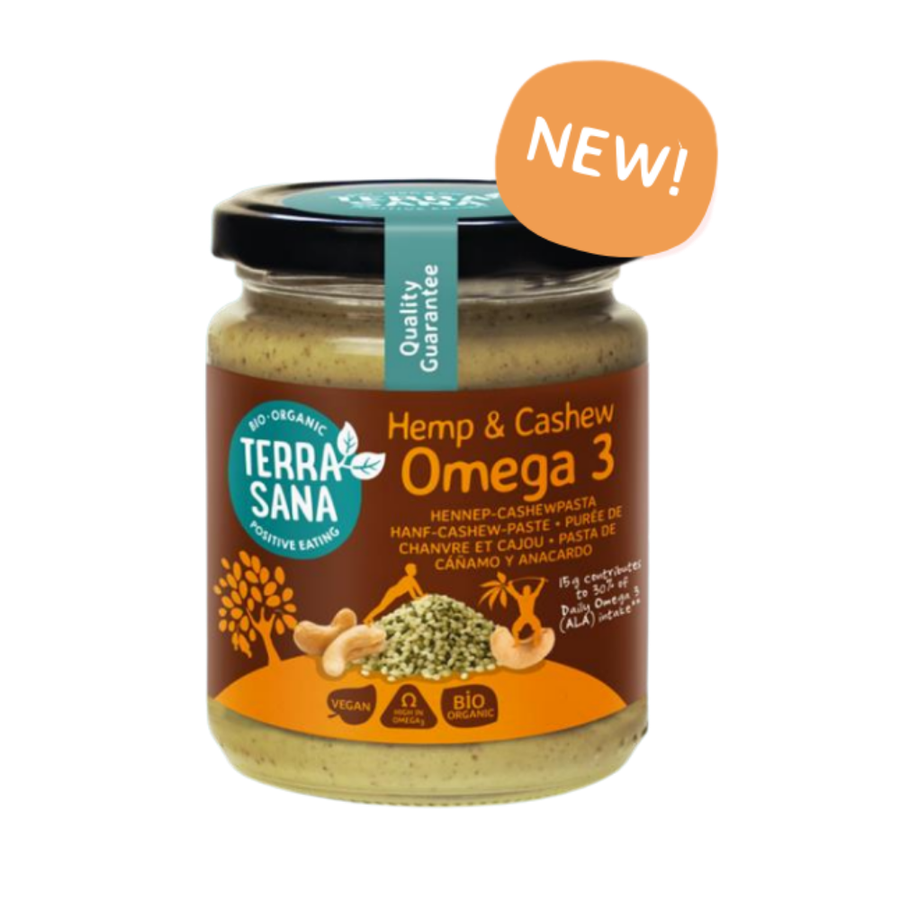 Terrasana Omega 3 - Hennep Cashewpasta Fijn (250 gr)