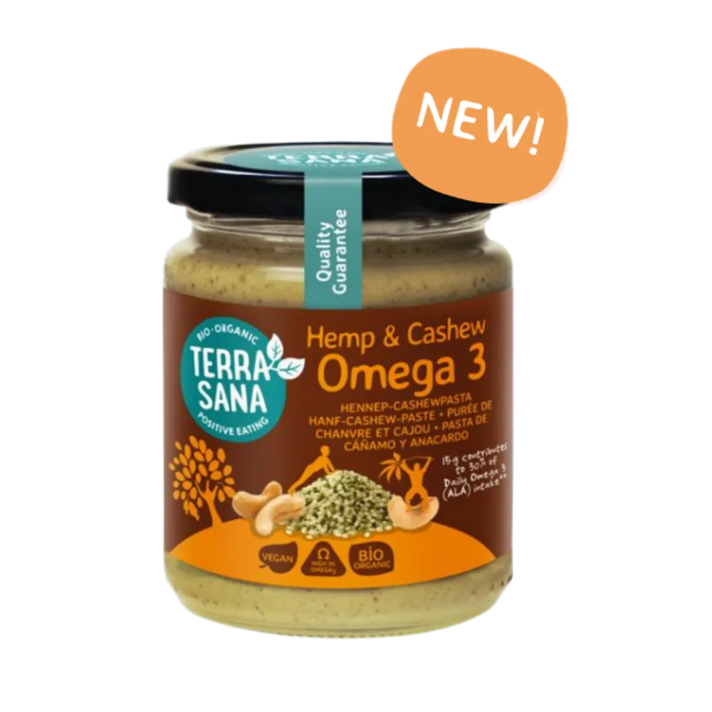 Terrasana Omega 3 - Hennep Cashewpasta Fijn (250 gr)