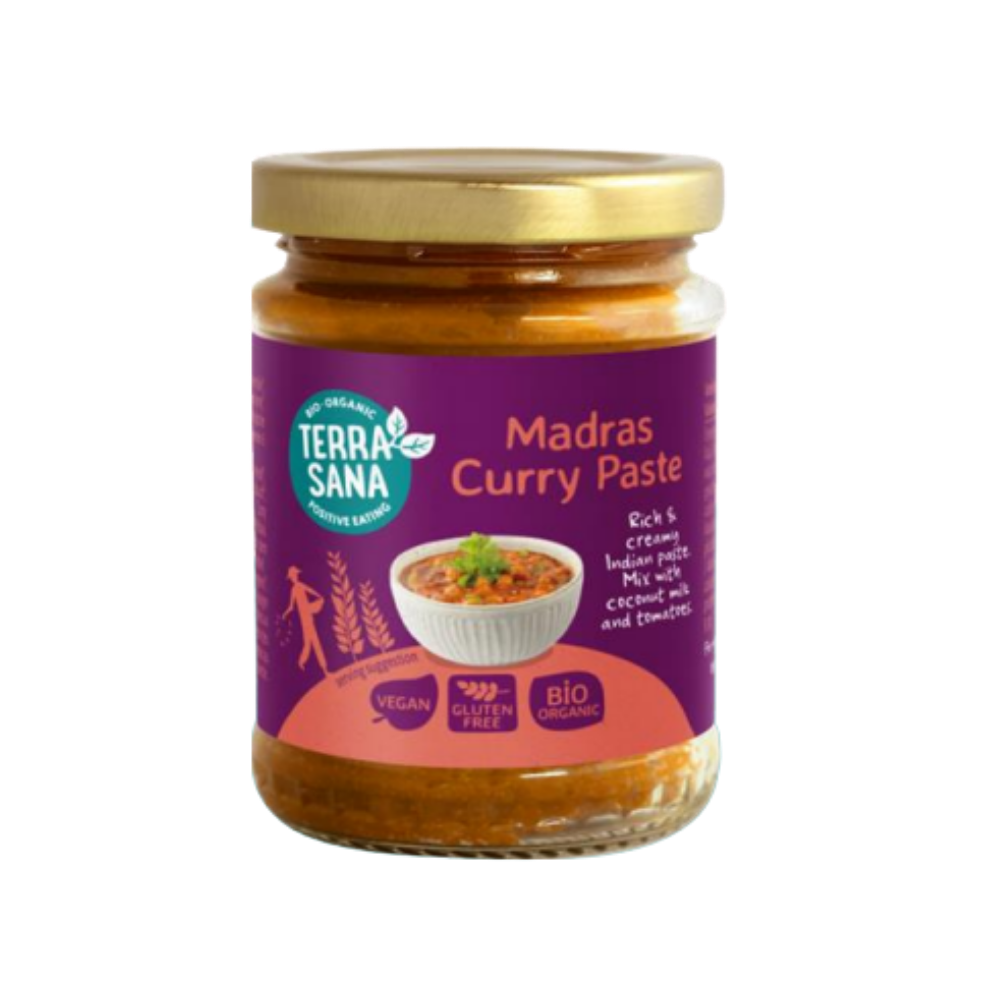Terrasana Indiase Madras Currypasta (130 gr)