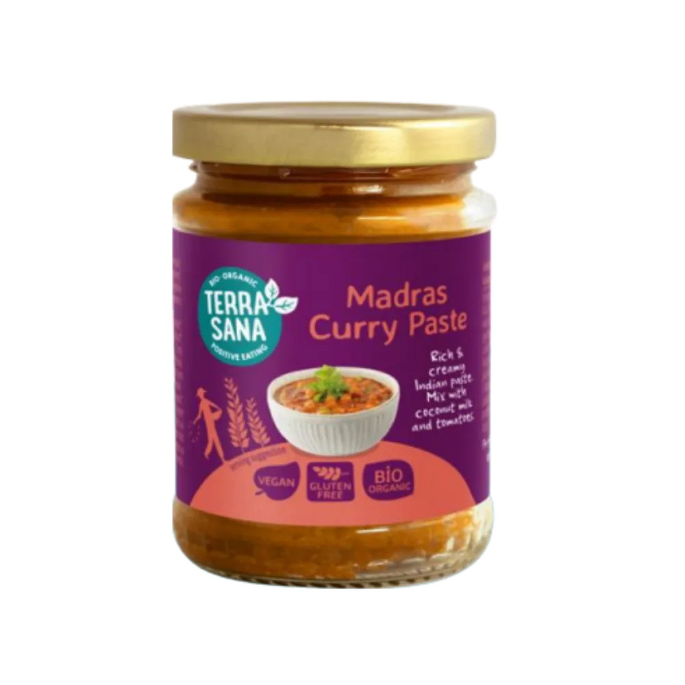 Terrasana Indiase Madras Currypasta (130 gr)