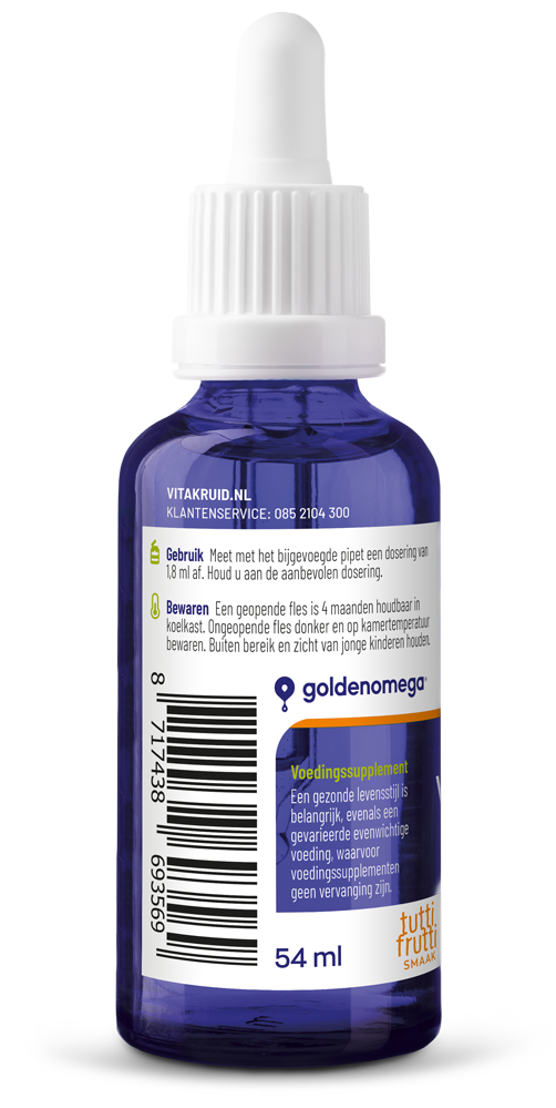 Vitakruid Visolie 1100 TG® Junior (54 ml)