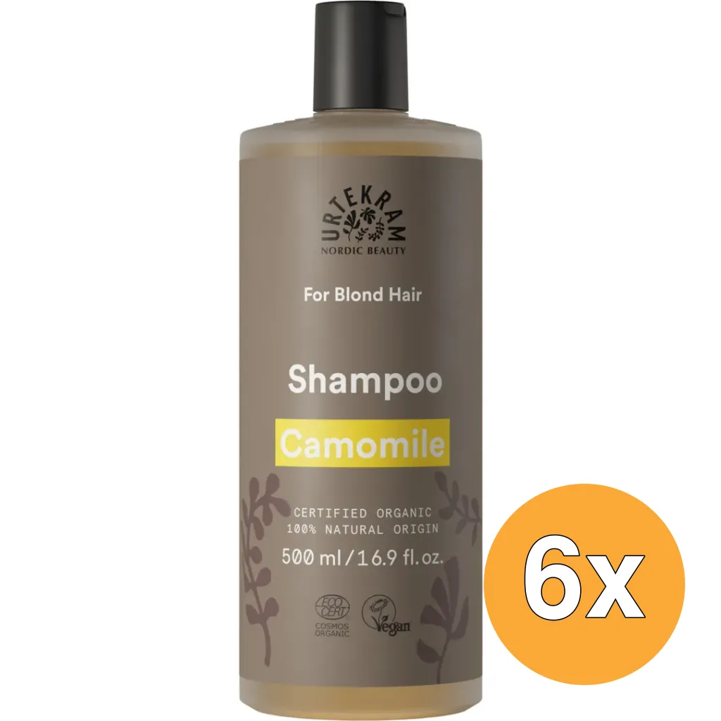 6x Urtekram Shampoo kamille (500 ml)