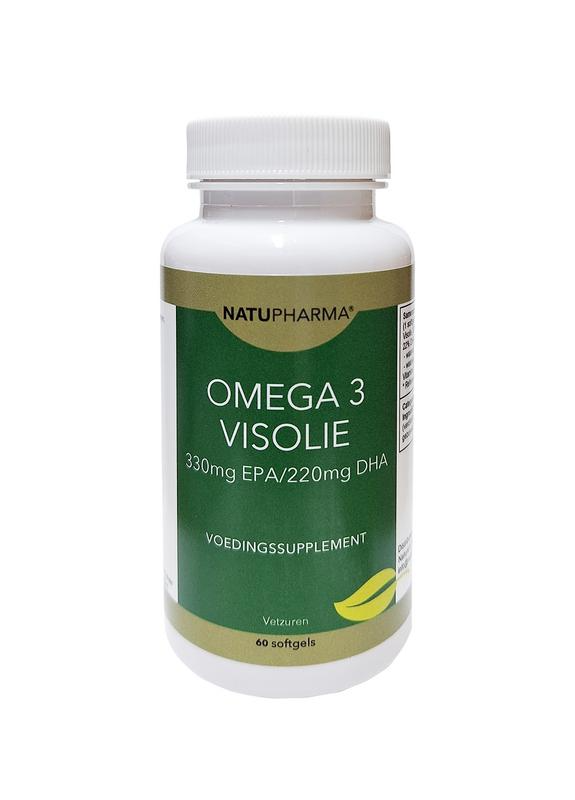 Natupharma Omega 3 visolie (330mg EPA/220 mg DHA) (60 softgels)