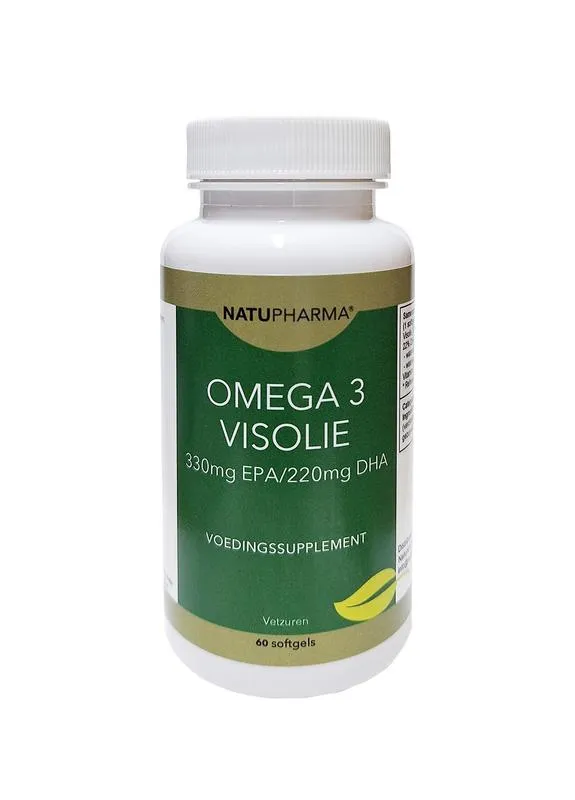 Natupharma Omega 3 visolie (330mg EPA/220 mg DHA) (60 softgels)