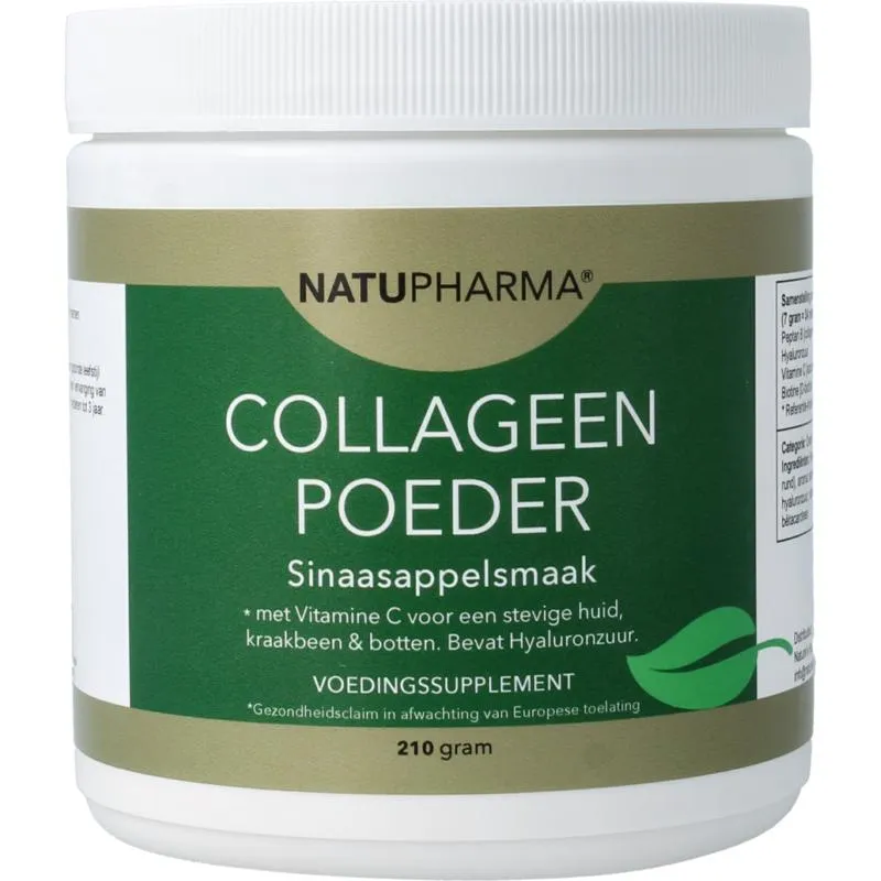 Natupharma Collageen Poeder (sinaasappelsmaak) (210 gr)