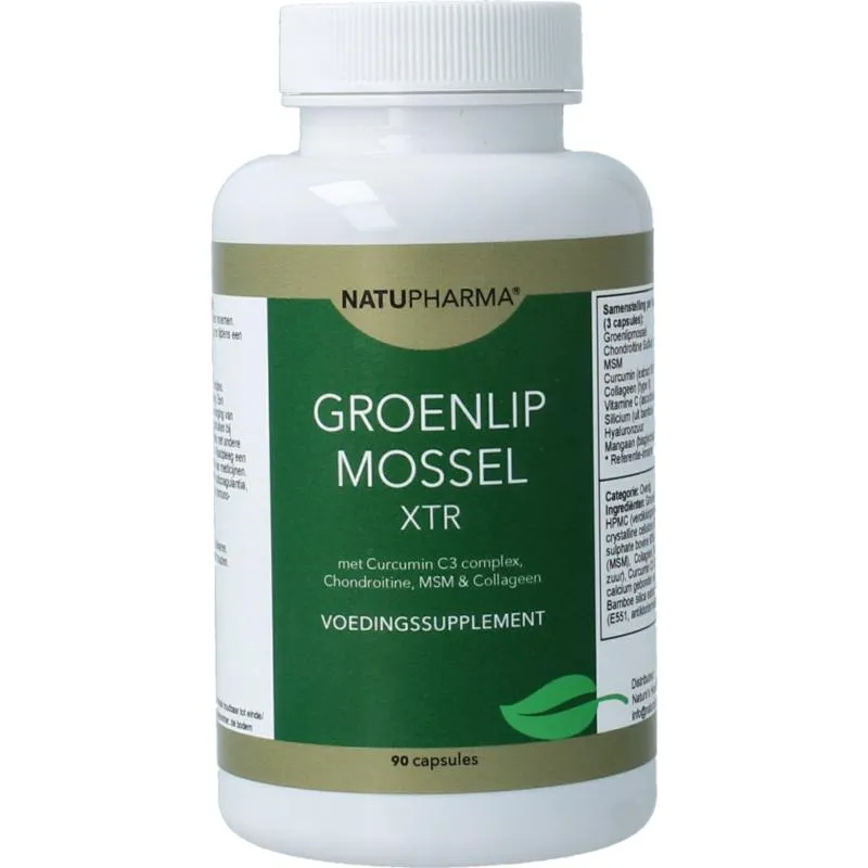 Natupharma Groenlipmossel XTR met curcumin C3 complex (90 capules)