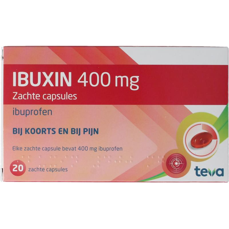 Teva Ibuxin 400mg (20 softgels)