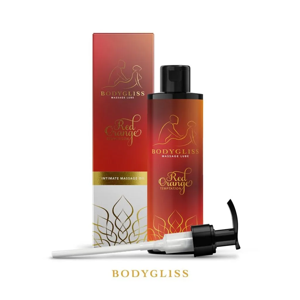 BodyGliss Silky soft massageolie red orange (150 ml)