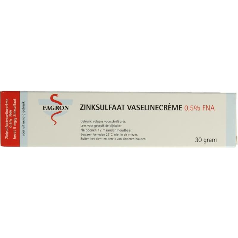 Fagron Zinksulfaat vaselinecreme 0.5% FNA (30 gr)