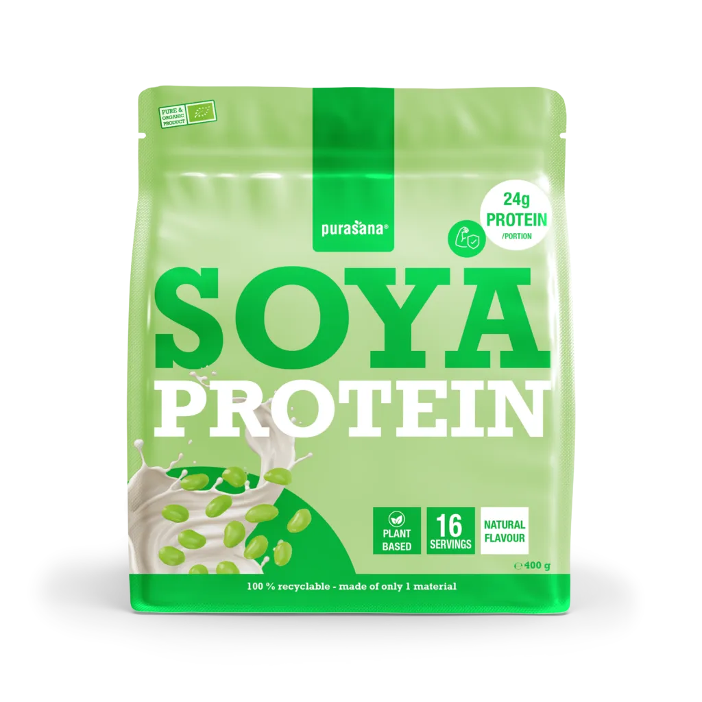 Purasana Plant Protein Soja Natuurlijk Bio (400 gr)