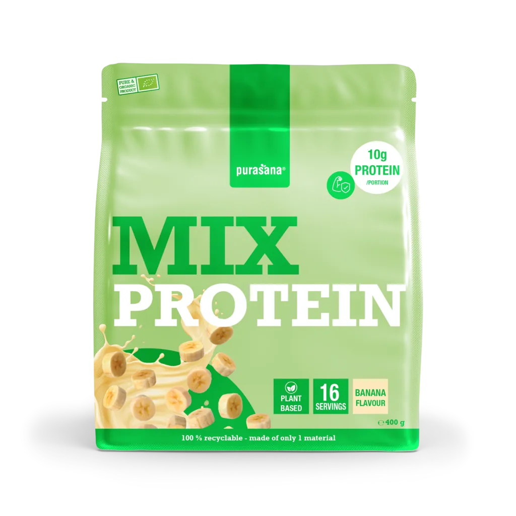 Purasana Plant Protein Mix Banaan Bio (400 gr)