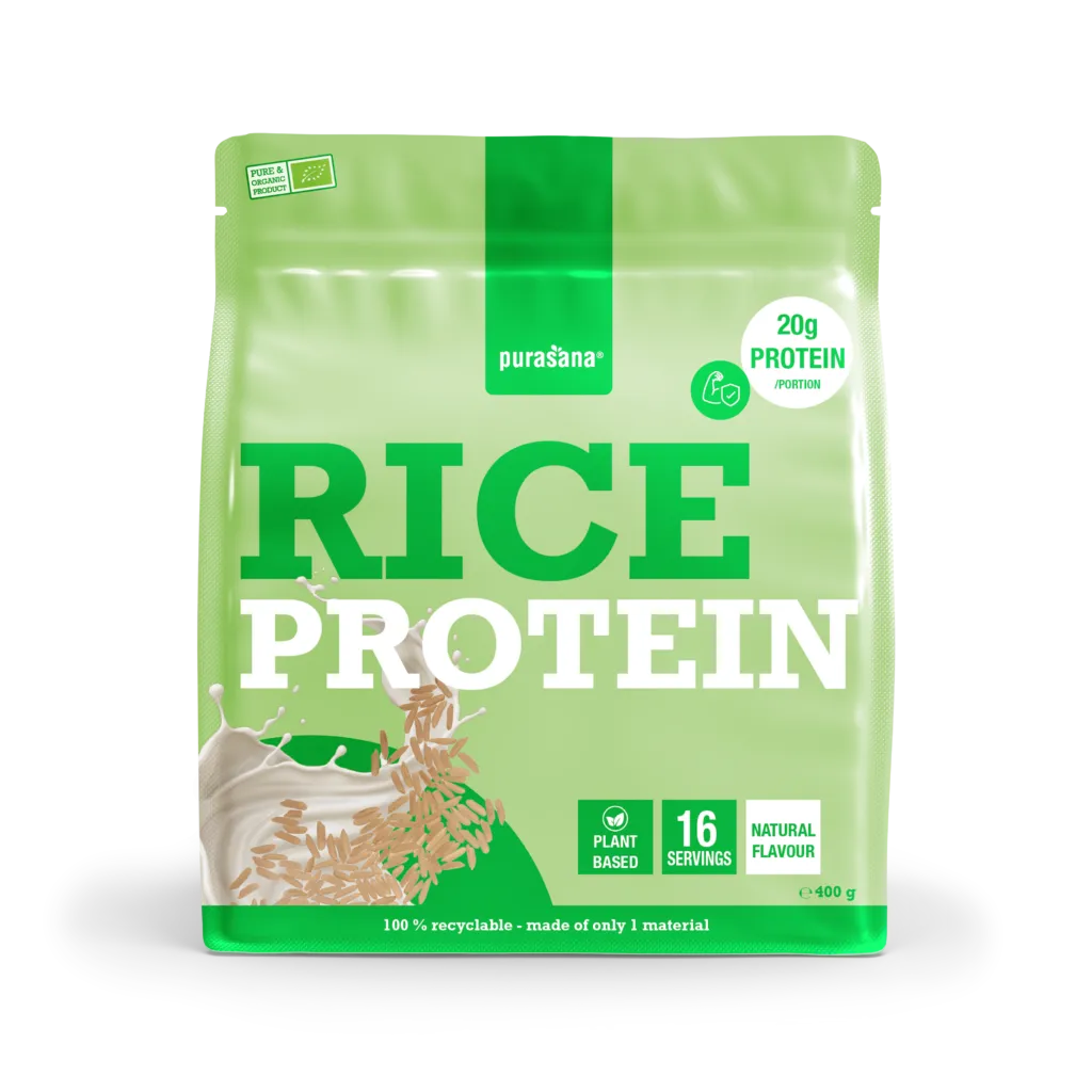 Purasana Plant Protein Rijst Natuurlijk Bio (400 gr)