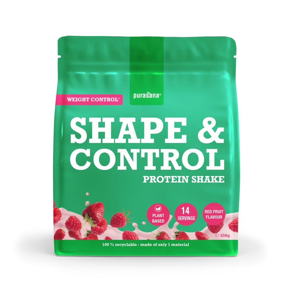 Purasana Shape & Control Plant Protein Rode Vruchten (350 gr)