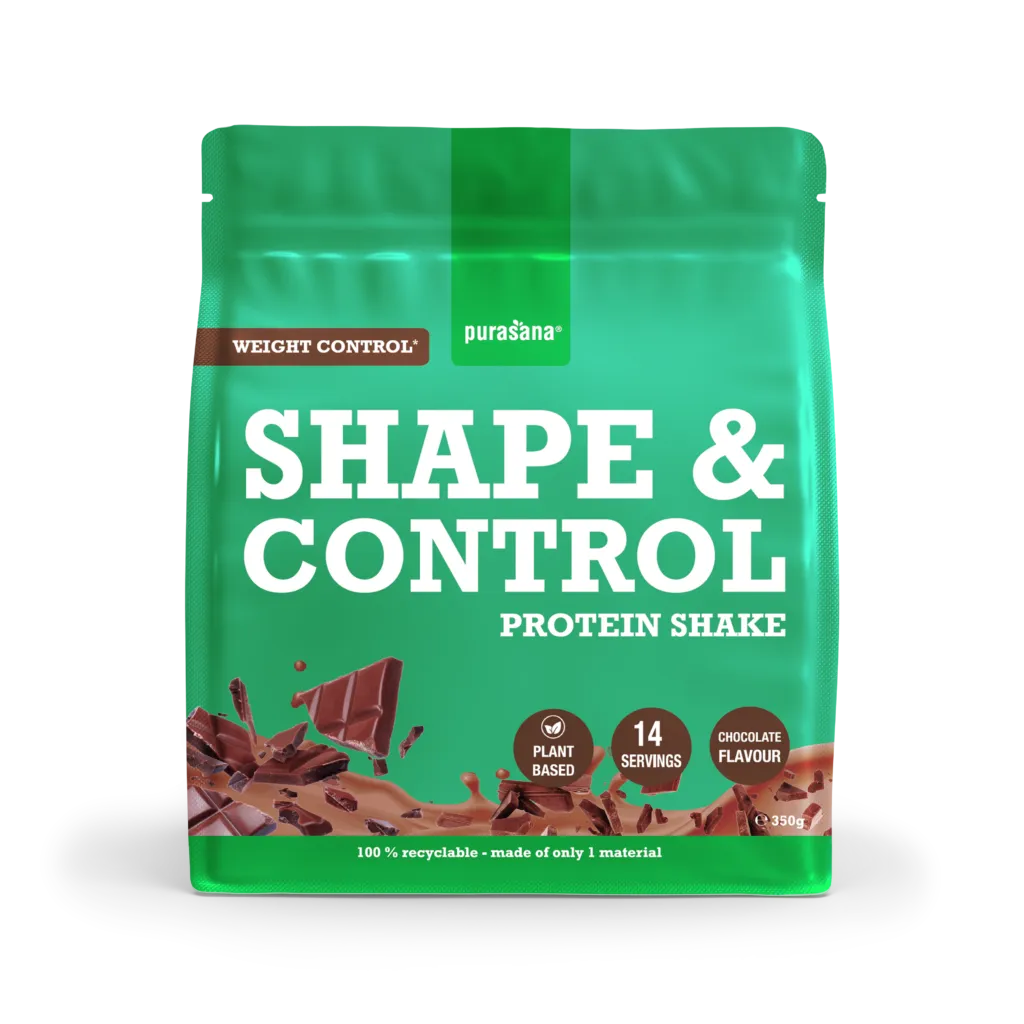 Purasana Shape & Control Plant Protein Chocolade (350 gr)