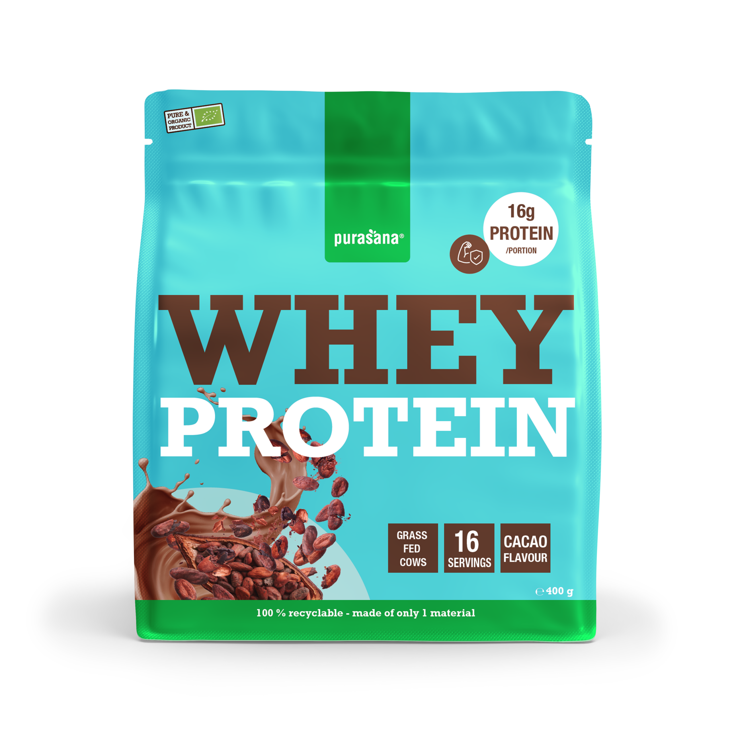 Purasana Whey Proteine Cacao Bio (400 gr)