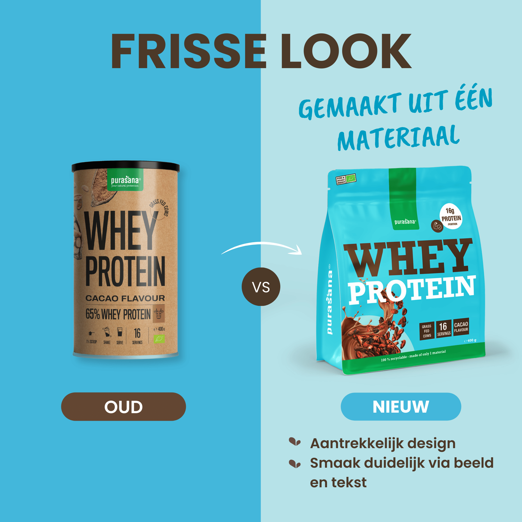 Purasana Whey Proteine Cacao Bio (400 gr) - image 4