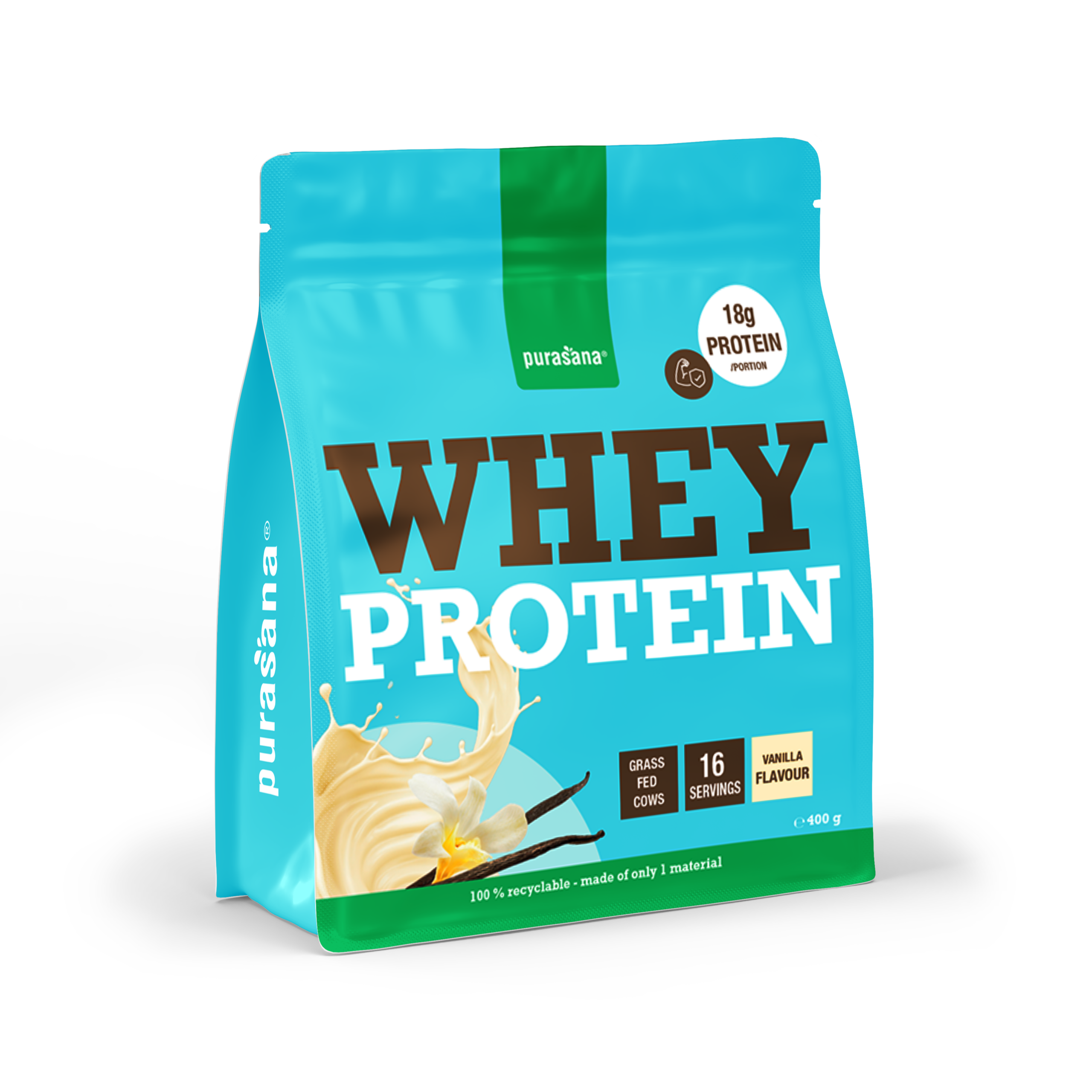 Purasana Whey Proteine Vanilla (400 gr) - image 2