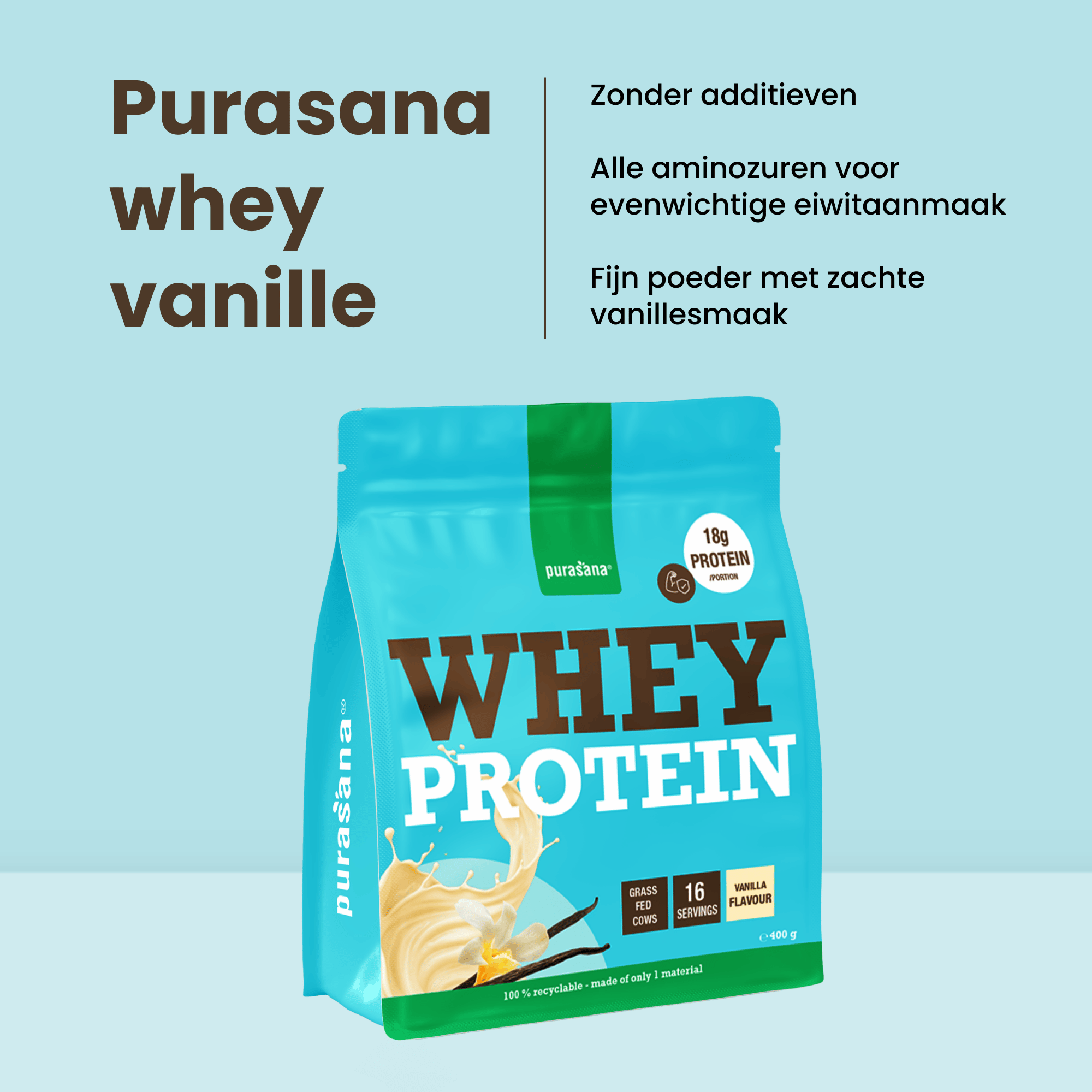 Purasana Whey Proteine Vanilla (400 gr) - image 8