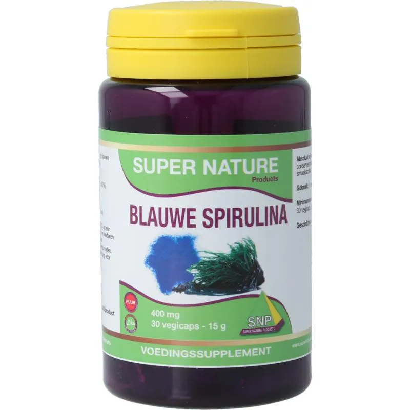 Snp Blauwe Spirulina Puur (30 vega capsules)