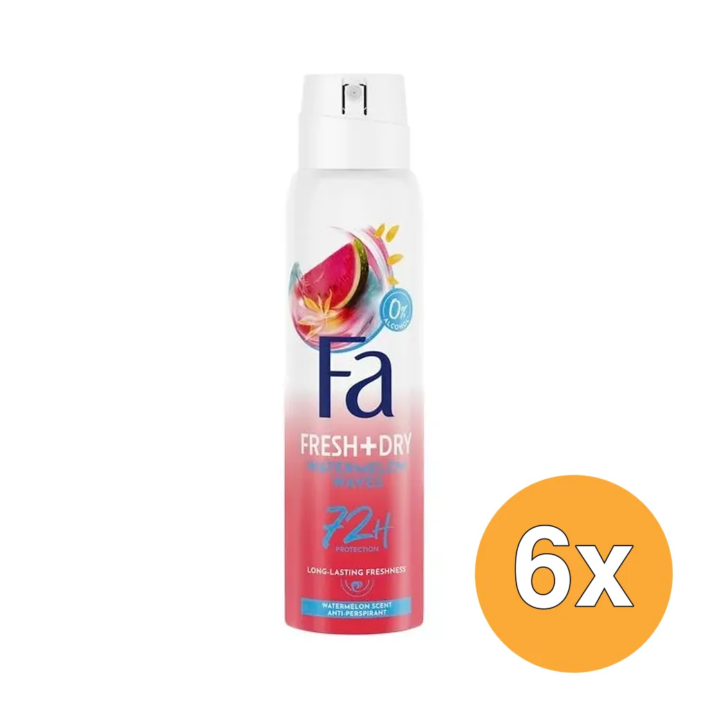 6x Fa Fiji Dream Anti-transpirant Spray (150 ml)
