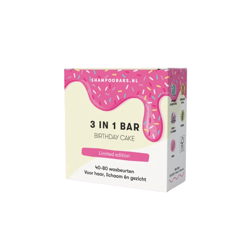 ShampooBars 3-in-1 Birthday Cake Bar