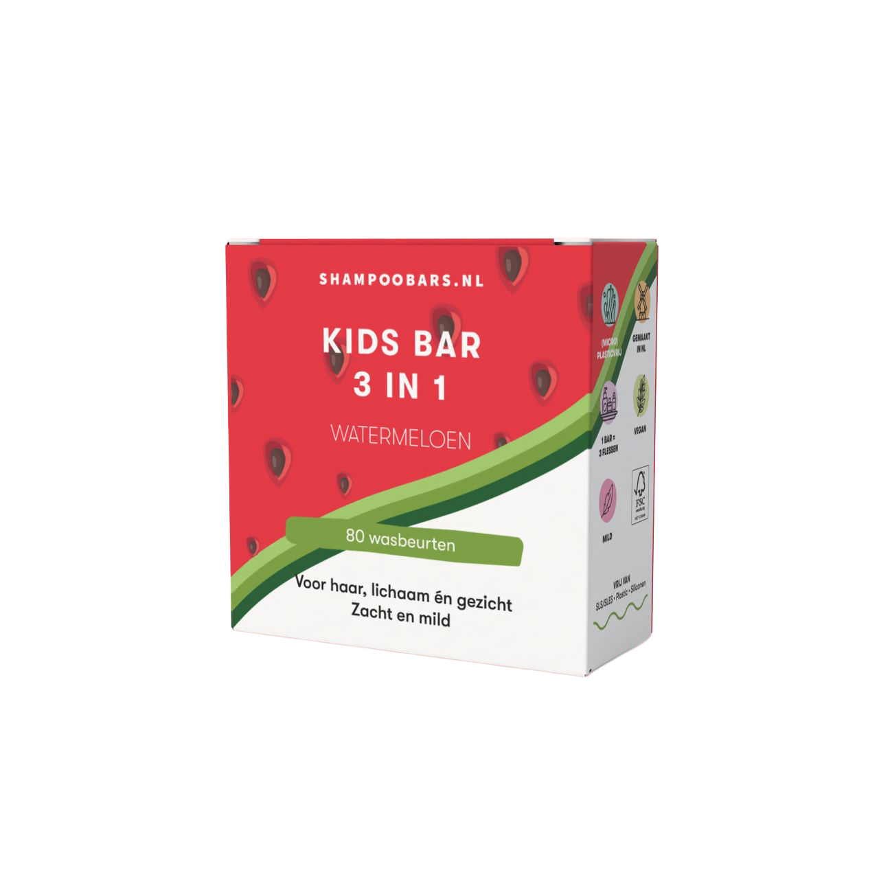 ShampooBars 3-in-1 Kids Bar Watermeloen