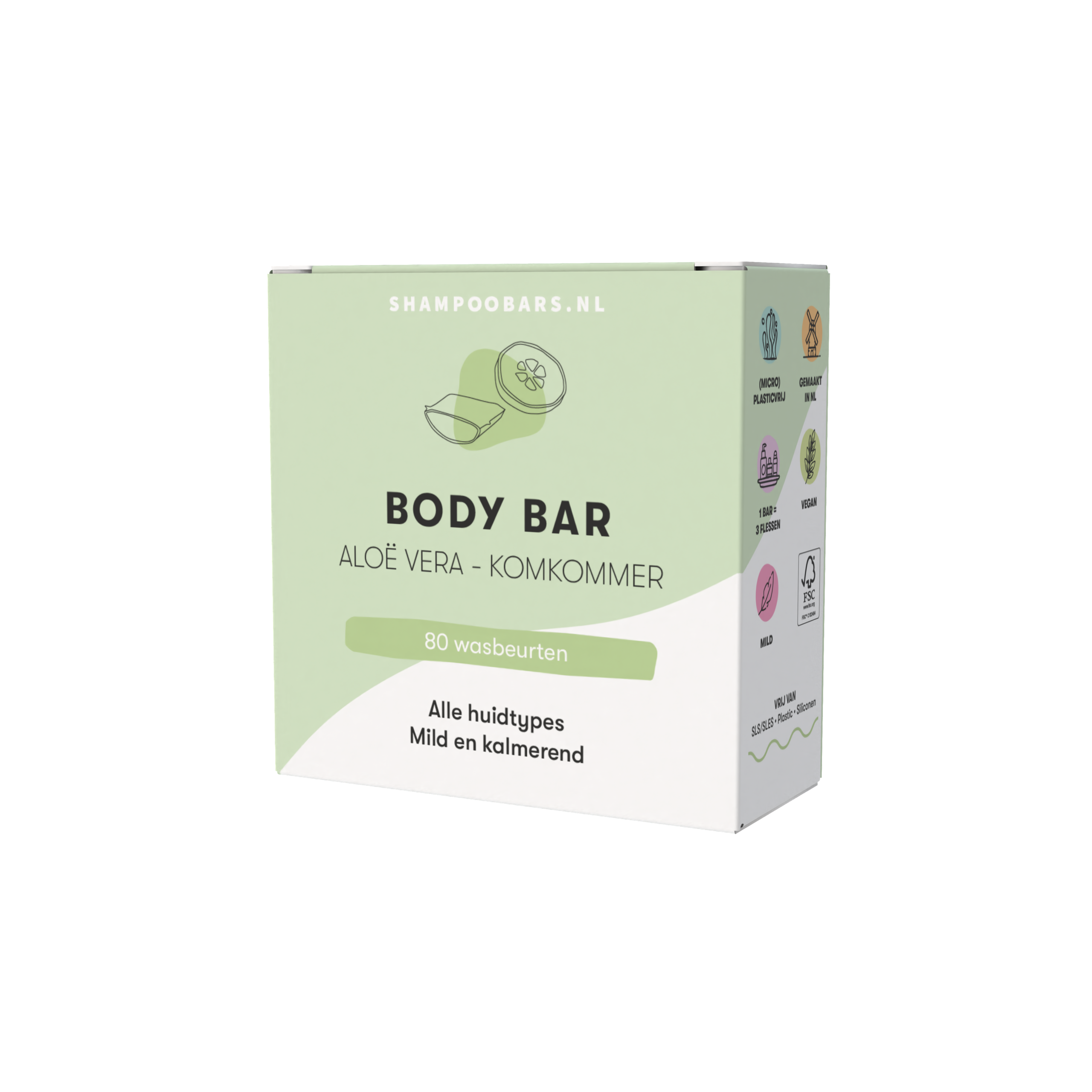 ShampooBars Body Bar Aloe Vera-Komkommer