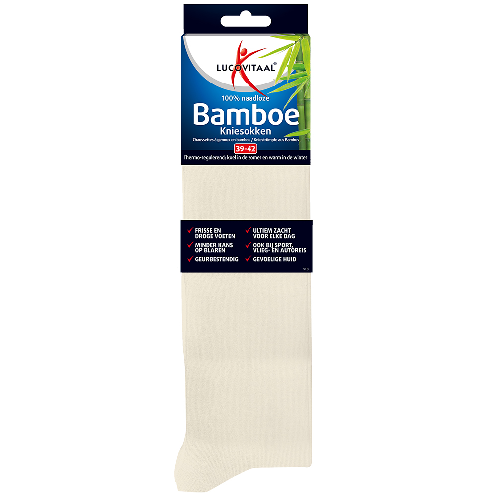 Lucovitaal Kniesok Bamboe 39-42 (1 paar)