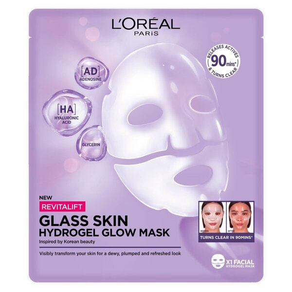L'Oréal Paris Glass Skin Hydrogel Glow Mask (1 stuk)