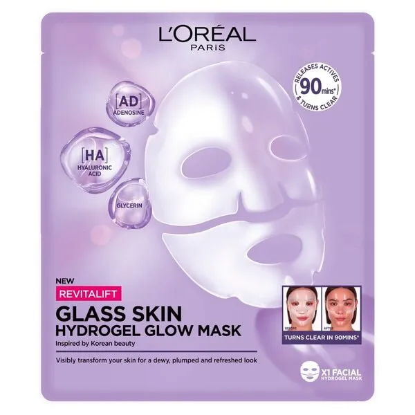 L'Oréal Paris Glass Skin Hydrogel Glow Mask (1 stuk)