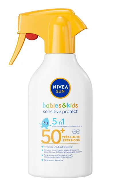 Nivea Sun Kids & Babies Sensitive Protect Trigger Spray SPF50+ (250 ml)