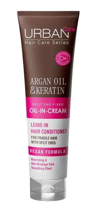 Urban Care Argan Oil & Keratin Oil-in-cream Leave-in Hair Conditioner (150 ml)